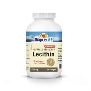 MapleLife Natural Unbleached Lecithin 1200mg 300 softgels
