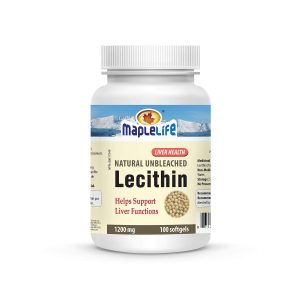 MapleLife Natural Unbleached Lecithin 1200mg 100 softgels
