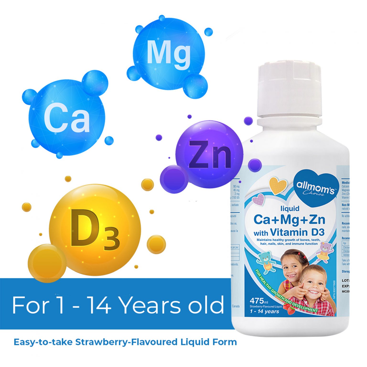 Ca+Mg+Zn with Vitamin D3 - Family Care Nutrition