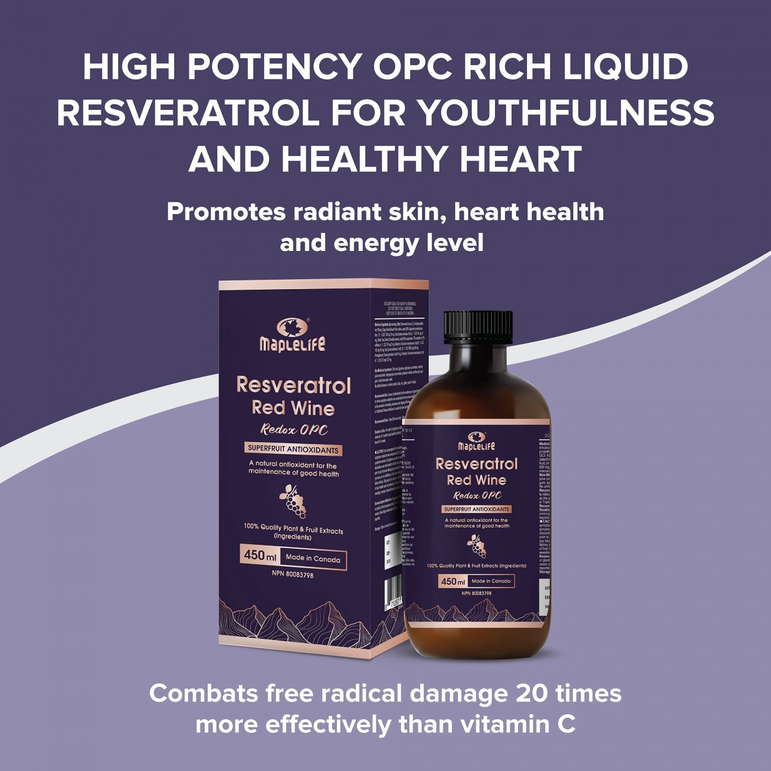 Resveratrol Liquid Concentrate 450ml Family Care Nutrition